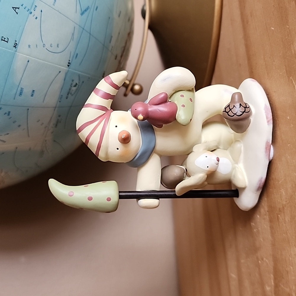 Vintage Bonnie Lynn snowman figurine